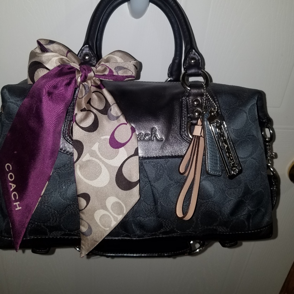 Nwot EXTREMELY RARE Color Coach Ashley Satchel #F18777 & Scarf